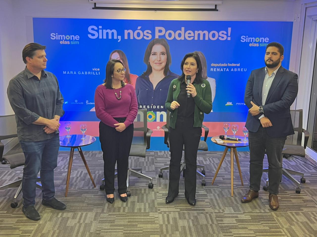 Simone Tebet Recebe Apoio Do Podemos