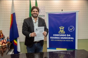 Labanca comemora a realização do concurso público para Guarda Municipal de São Lourenço da Mata