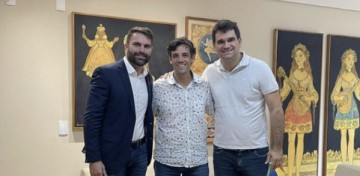 Daniel Coelho recebe Deputado Gustavo Gouveia e prefeito para tratar do Carnaval de Paudalho