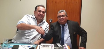 Sebastião Oliveira recebe apoio do prefeito de Machados 