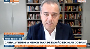 Danilo defende redução de impostos para quem ganha menos e taxação das grandes fortunas 
