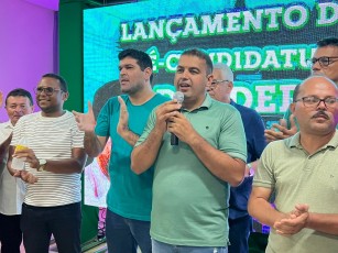 Em Vicência, prefeito Guiga lança seu vice como pré-candidato a prefeito 