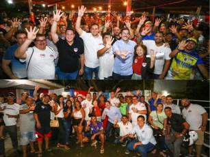 Eriberto Medeiros e Eriberto Filho mostram força em grande ato político na Zona Sul do Recife