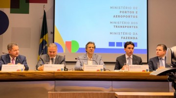 Haddad, Renan e Silvio Costa Filho apresentam programa de fortalecimento ao setor portuário
