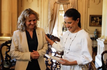 Raquel Lyra recebe ministra do Meio Ambiente da Alemanha