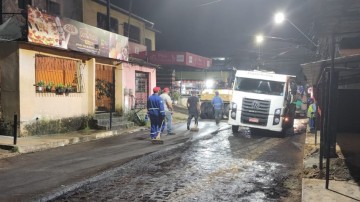 Prefeitura de Paulista realiza revestimento asfáltico em rua de Arthur Lundgren II