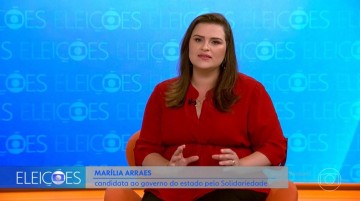Marília Arraes detalha proposta do Bilhete Único para o transporte metropolitano em sabatina da TV Globo