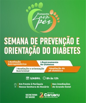 Prefeitura de Caruaru realiza Semana de Prevenção e Orientação do Diabetes