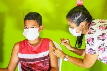 Timbaúba é a primeira cidade da Mata Norte a vacinar crianças a partir de 5 anos de idade