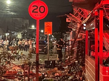 Explosão após vazamento de gás destrói restaurante no bairro do Ipsep