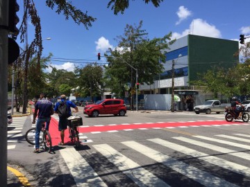 Ciclofaixa Santo Amaro inaugura e Recife atinge 100 km de malha cicloviária