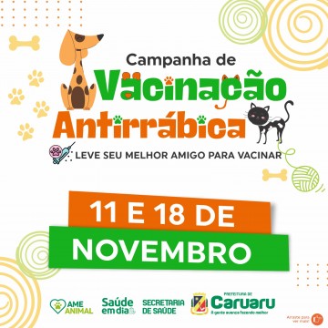 Prefeitura de Caruaru inicia Campanha de Vacinação Antirrábica