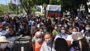 Enfermeiros realizam greve de 24h contra decisão do STF; Sindhospe consegue liminar que evita paralisação total dos funcionários 