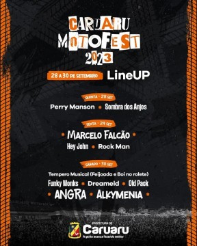 Confira a programação do Caruaru Motofest 2023