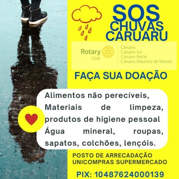 Transforma Caruaru promove campanha para arrecadar doações para vítimas das chuvas