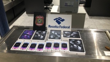 Receita Federal apreende cerca de R$ 100 mil em celulares e tablets no Aeroporto do Recife