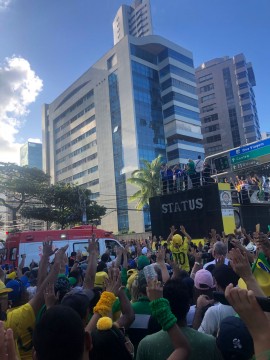 Marcha para Jesus em Recife teve participação de Bolsonaro