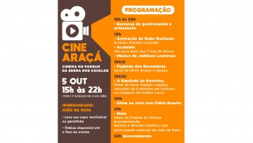Serra dos Cavalos, em Caruaru, recebe o Cine Araçá neste sábado