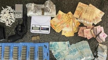 No Recife, homem é preso com drogas, armas e munições em casa