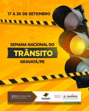 Prefeitura de Gravatá promove Semana Nacional do Trânsito com diversas atividades