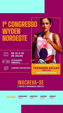 Centro Universitário promove Congresso Nordeste com participação da triatleta Fernanda Keller
