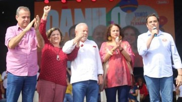 Em evento com o ex presidente Lula, Luciana Santos é oficializada como pré-candidata a vice-governadora
