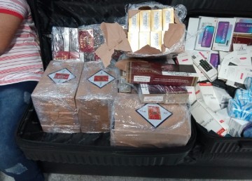 Polícia Federal investiga apreensão de mala com produtos não declarados