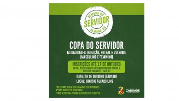 1° Copa do Servidor Municipal Será realizada em Caruaru