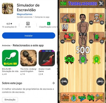 “Simulador de Escravidão”: MP investiga usuários que deixaram comentários racistas no espaço de avaliação do jogo