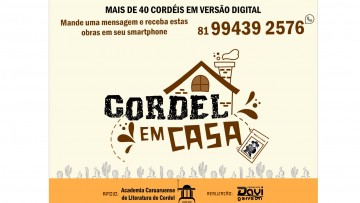 Poetas de Caruaru lançam campanha ‘Cordel em Casa’