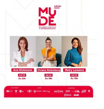 Evento Mude promove empreendedorismo feminino em Caruaru 