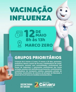 Prefeitura de Caruaru amplia locais de vacinação contra Influenza