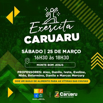 Prefeitura de Caruaru realizará Aulão de Dança no Monte Bom Jesus