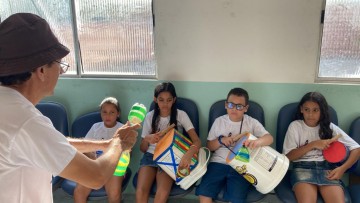 Crianças do Alto José Bonifácio realizam cantata com instrumentos musicais de material reciclado 