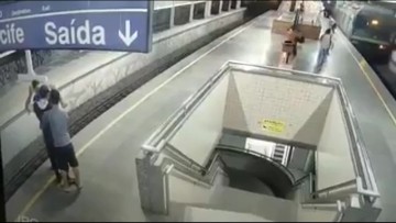 Câmeras flagram assaltos em estações do Metrô do Recife 