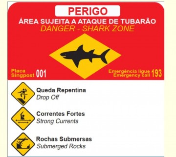 Placas com alertas sobre tubarões nas praias serão atualizadas