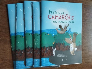 Livro infantil “Festa dos Camarões no Manguezal” será lançado neste domingo no Parque Dois Irmãos