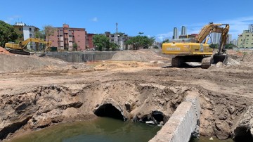 Primeira etapa das obras no canal do Fragoso deve terminar em março