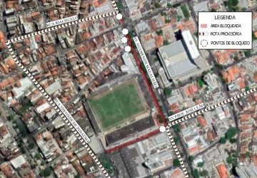 Trânsito sofrerá alterações no entorno do Lacerdão para jogo entre Porto x Sport