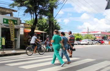 CTTU implanta melhorias para circulação dos pedestres no entorno do Mercado do Cordeiro