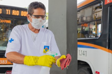 Prefeitura de Olinda realiza ação contra o coronavírus no Terminal Integrado da PE-15