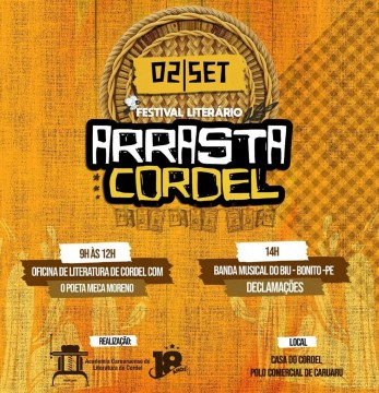 Festival literário Arrasta Cordel em Caruaru celebra a cultura nordestina