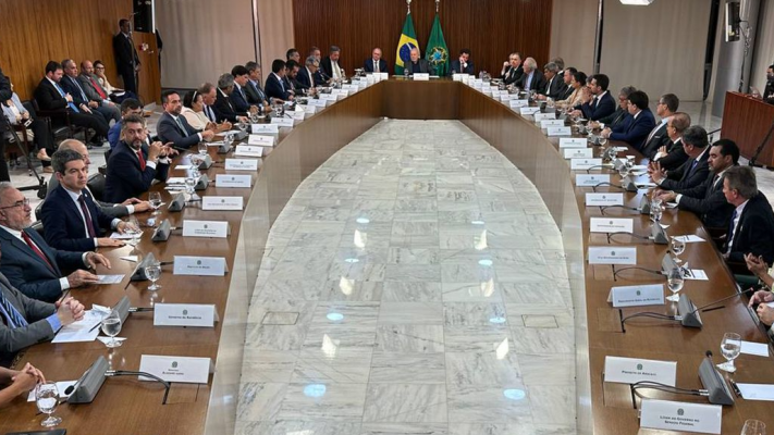 A reunião aconteceu em Brasília, com o objetivo de condenar a tentativa de golpe contra as instituições federais