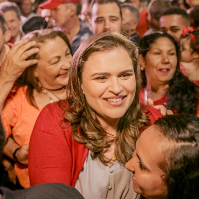 Durante encontro em São José do Belmonte, no Sertão de Pernambuco, candidata recebeu apoio do deputado estadual Rogério Leão, do PSB