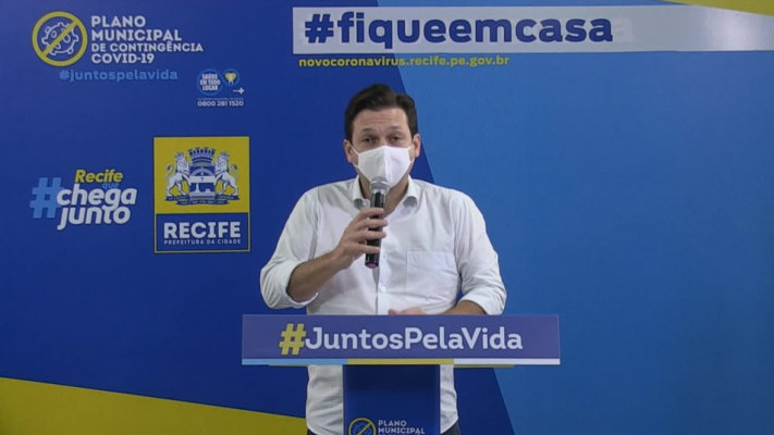 De acordo com o prefeito Geraldo Júlio, as máscaras vão ser distribuídas para as pessoas que vivem nos locais mais vulneráveis da cidade