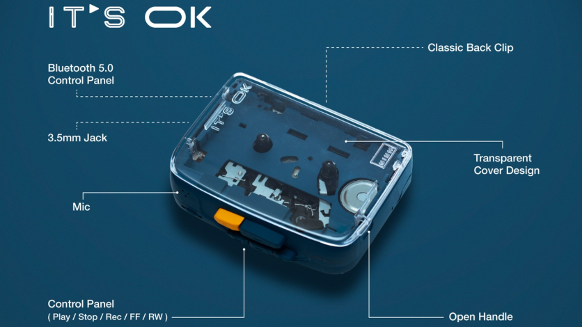 It’s Ok é o primeiro toca-fitas portátil com conexão Bluetooth