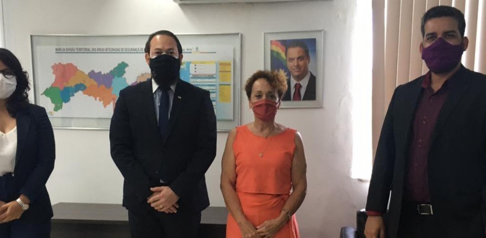 Laura Gomes se reúne com novo secretário de Defesa Social de PE