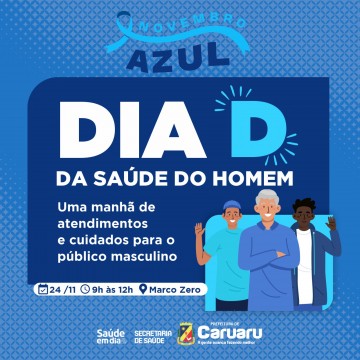 Secretaria de Saúde de Caruaru promove “Dia D” do Novembro Azul no Marco Zero 