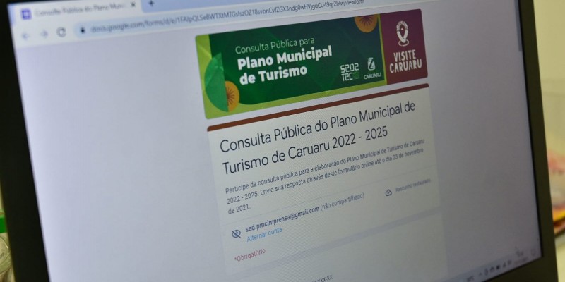 Iniciativa foi desenvolvida para ajudar o planejamento do novo Plano Municipal de Turismo de Caruaru