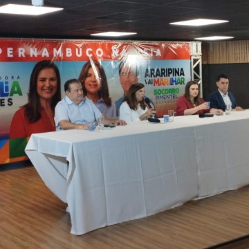 Prefeito de Araripina e ex-deputada Socorro Pimentel declaram apoio à Marília Arraes